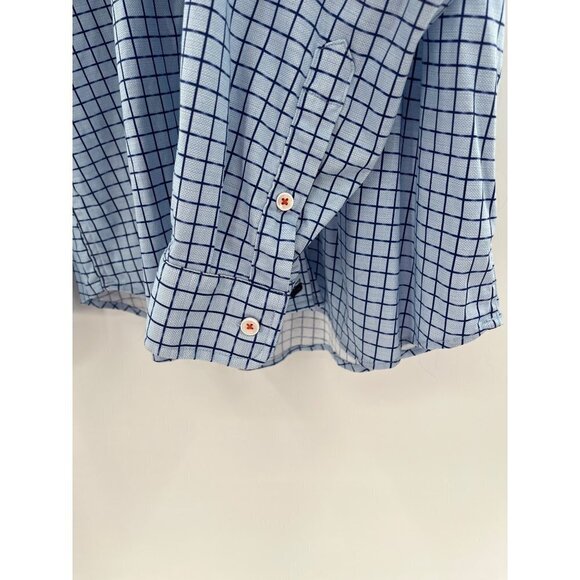 Buttercloth‎ Mens Navy Blue Regular Fit Block Shirt 2XL XXL Long Sleeve - Picture 4 of 8